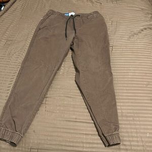 Old navy brown joggers medium